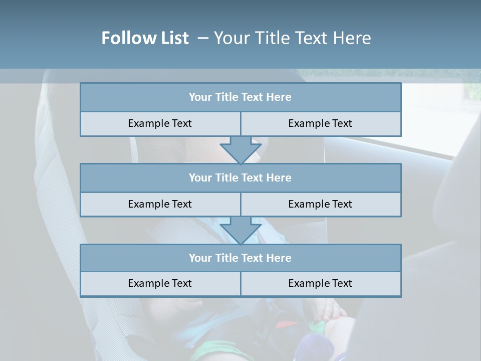 Boy Safety Seat PowerPoint Template