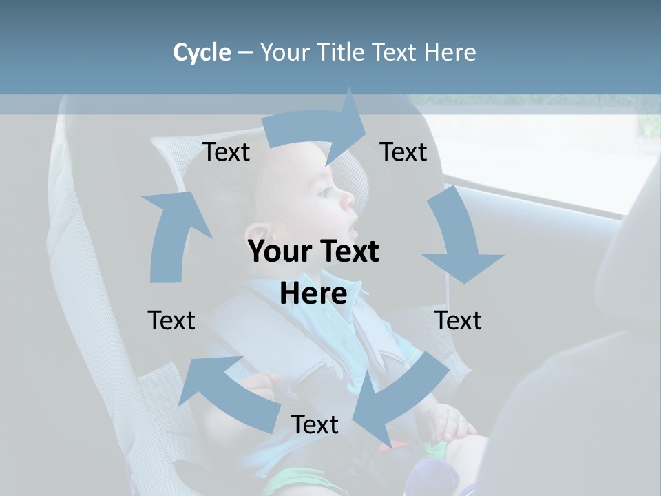 Boy Safety Seat PowerPoint Template
