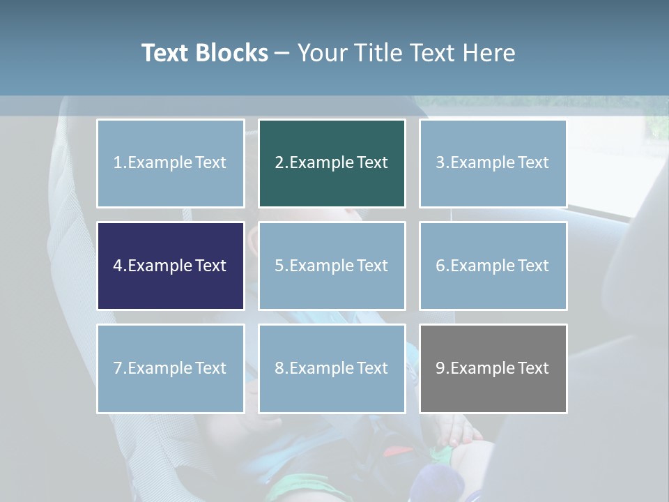 Boy Safety Seat PowerPoint Template