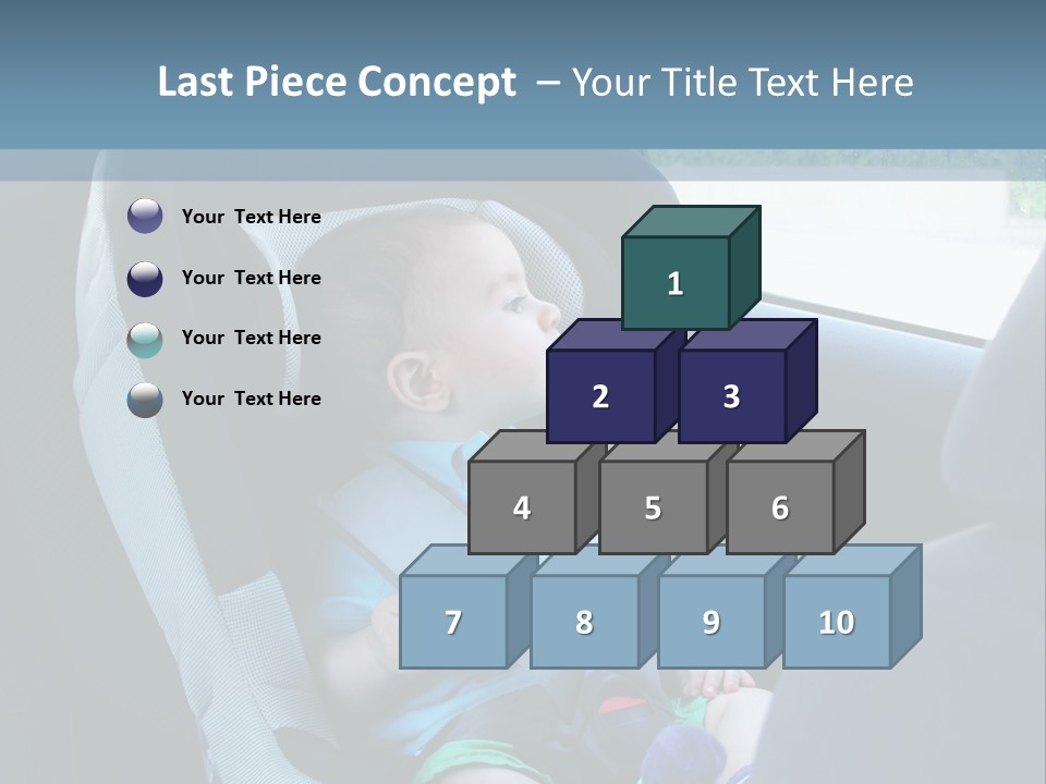 Boy Safety Seat PowerPoint Template