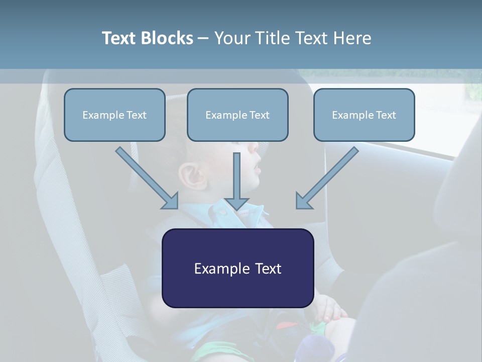 Boy Safety Seat PowerPoint Template