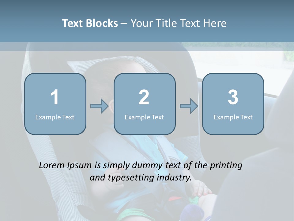 Boy Safety Seat PowerPoint Template
