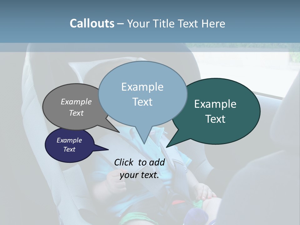 Boy Safety Seat PowerPoint Template