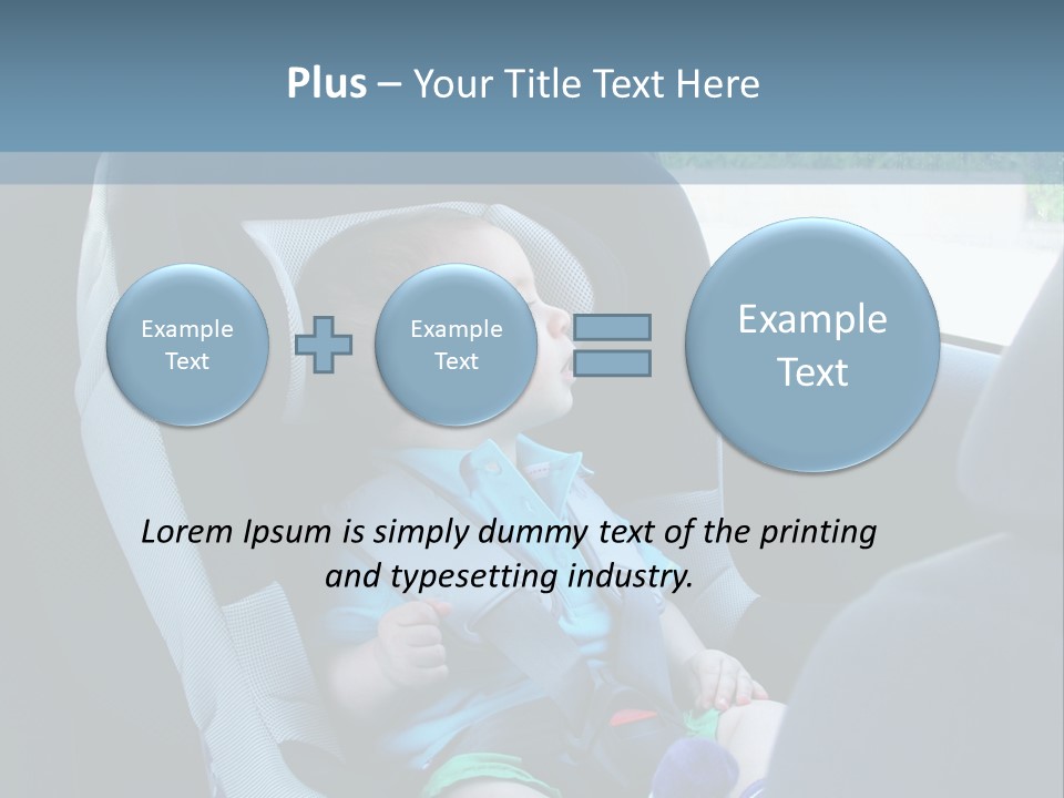 Boy Safety Seat PowerPoint Template