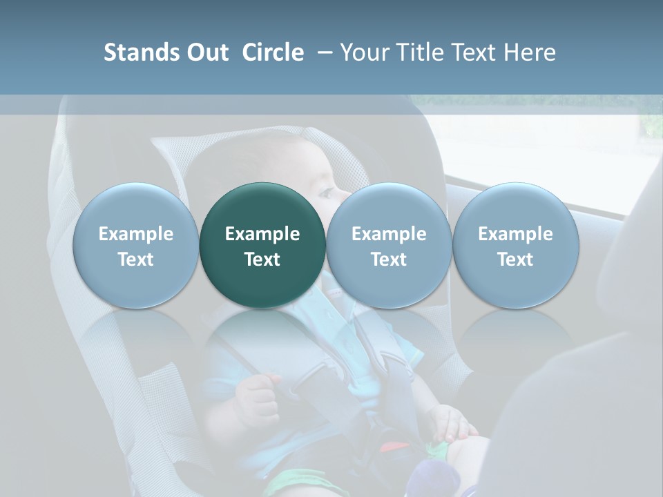 Boy Safety Seat PowerPoint Template