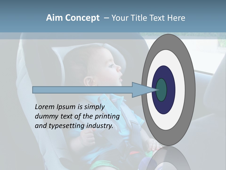 Boy Safety Seat PowerPoint Template