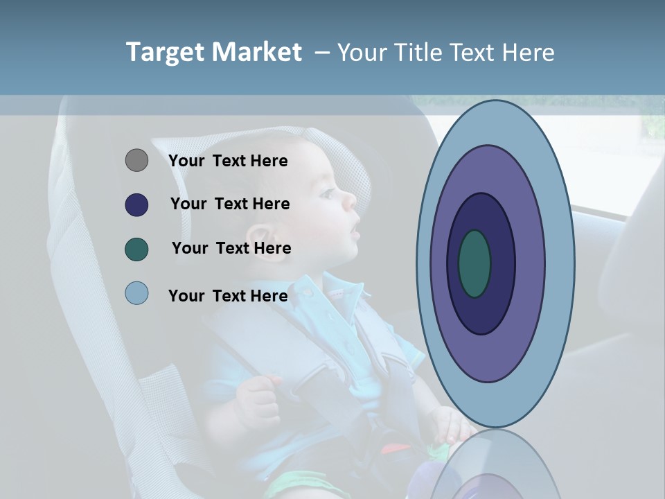 Boy Safety Seat PowerPoint Template