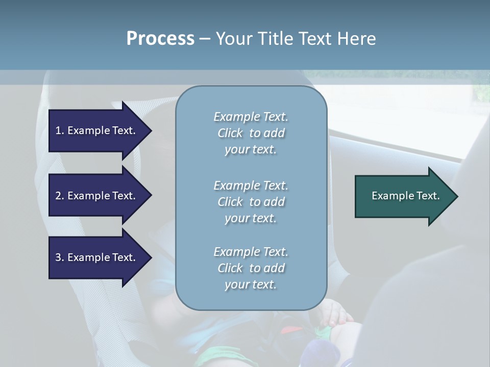 Boy Safety Seat PowerPoint Template