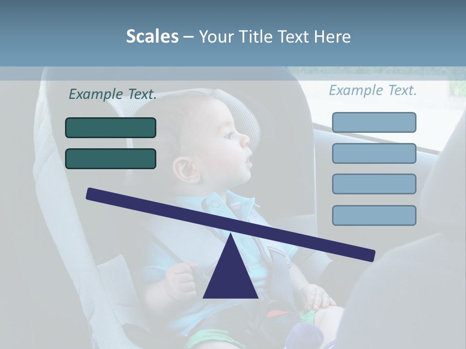 Boy Safety Seat PowerPoint Template