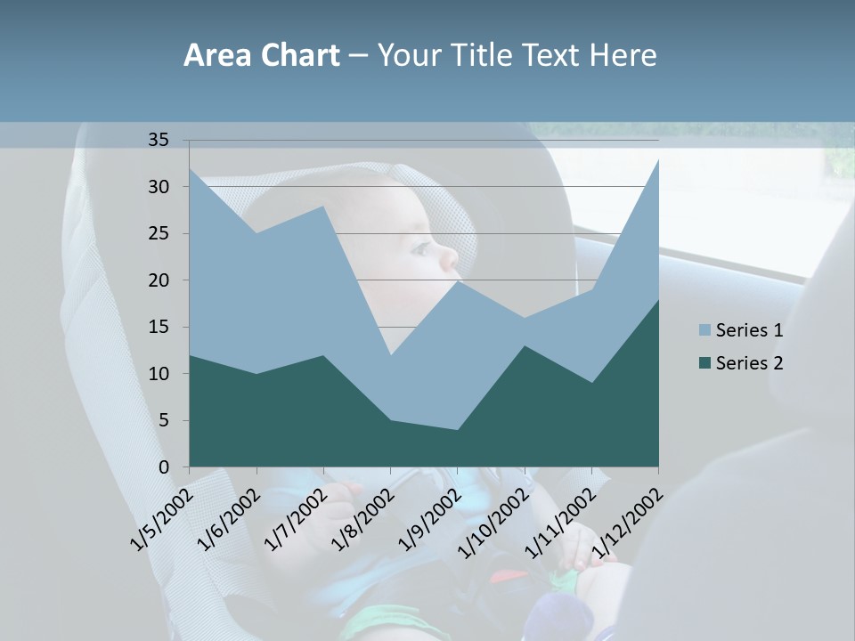 Boy Safety Seat PowerPoint Template