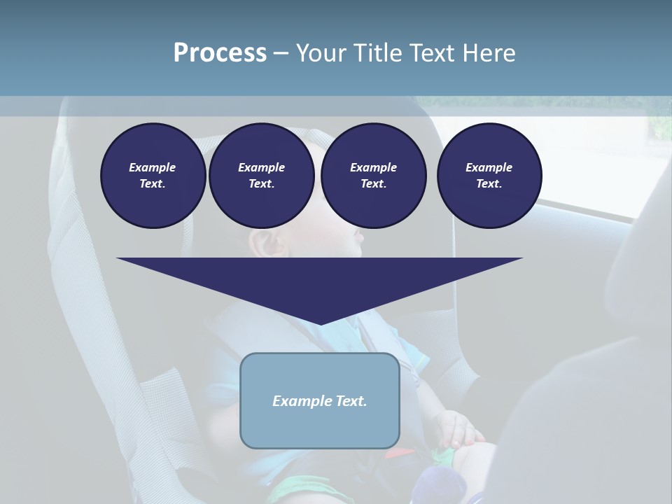 Boy Safety Seat PowerPoint Template