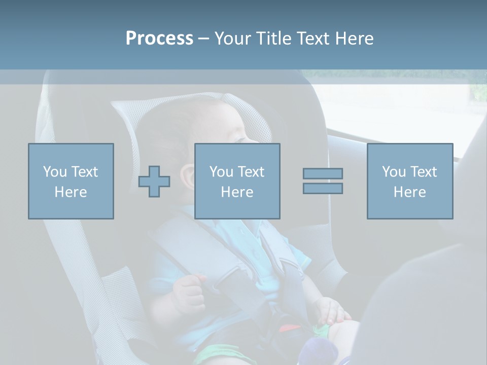 Boy Safety Seat PowerPoint Template