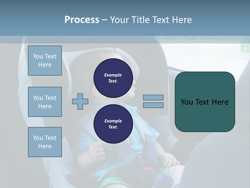 Boy Safety Seat PowerPoint Template