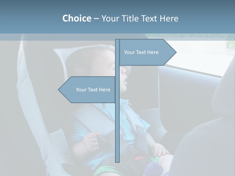 Boy Safety Seat PowerPoint Template