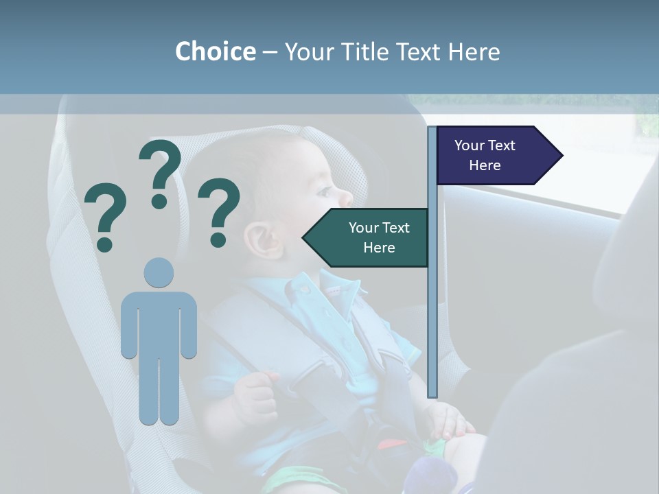 Boy Safety Seat PowerPoint Template