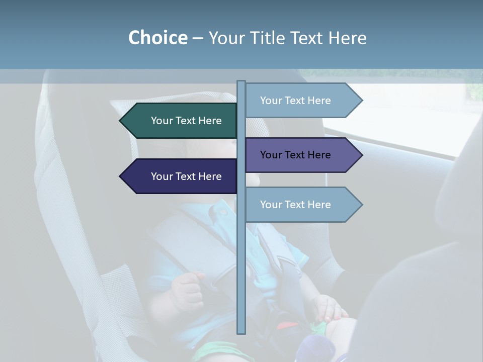 Boy Safety Seat PowerPoint Template