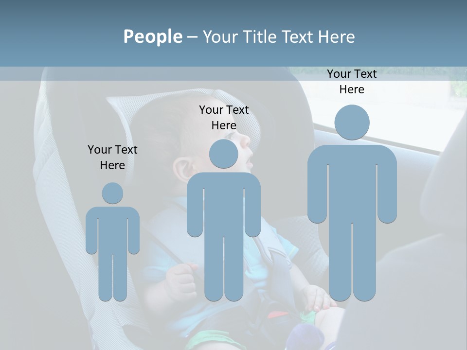 Boy Safety Seat PowerPoint Template