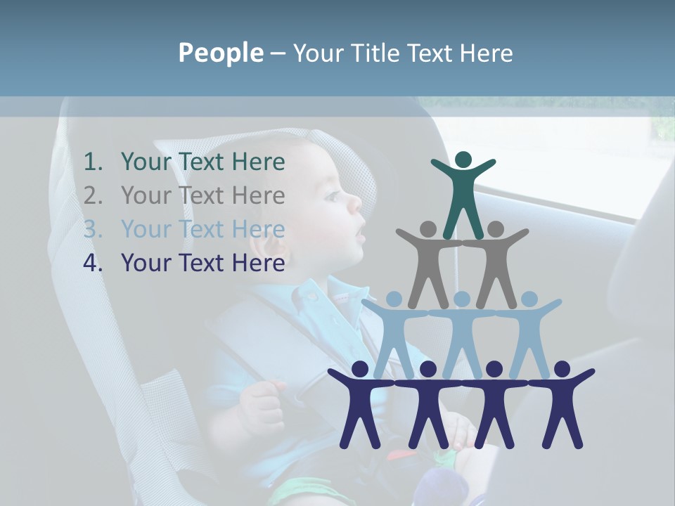 Boy Safety Seat PowerPoint Template