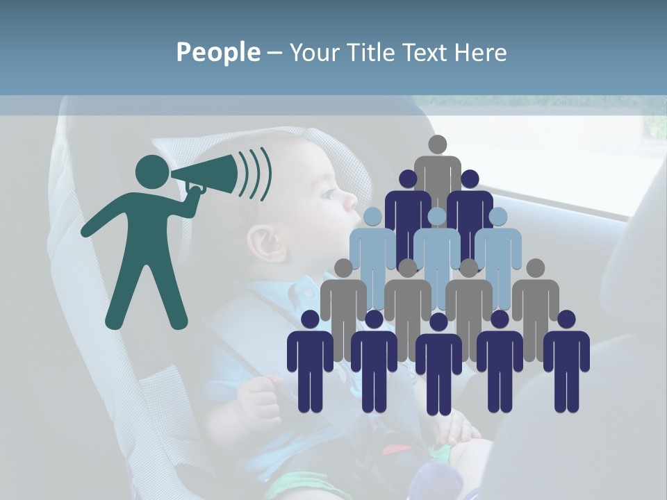 Boy Safety Seat PowerPoint Template