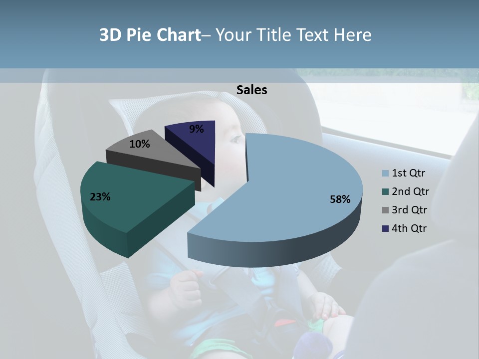 Boy Safety Seat PowerPoint Template