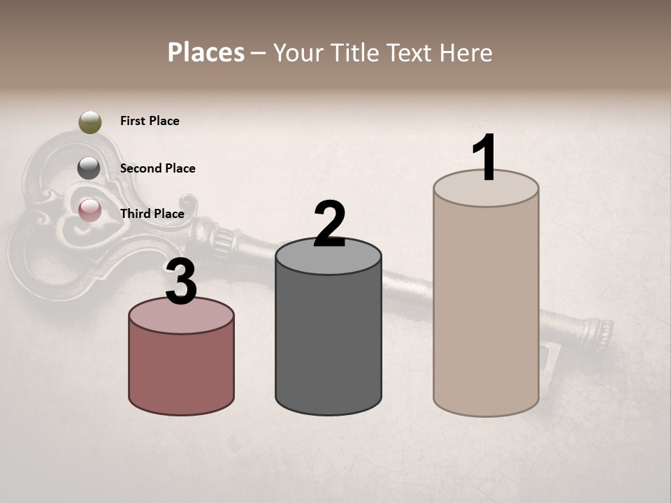 Skeleton Aged Door PowerPoint Template