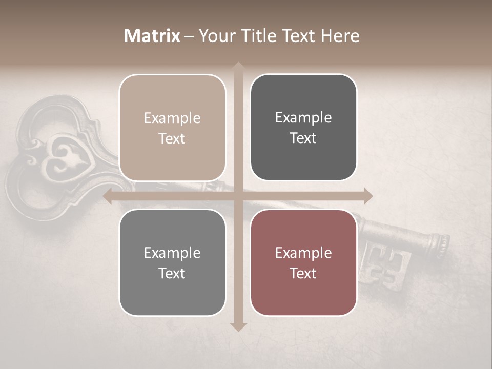 Skeleton Aged Door PowerPoint Template