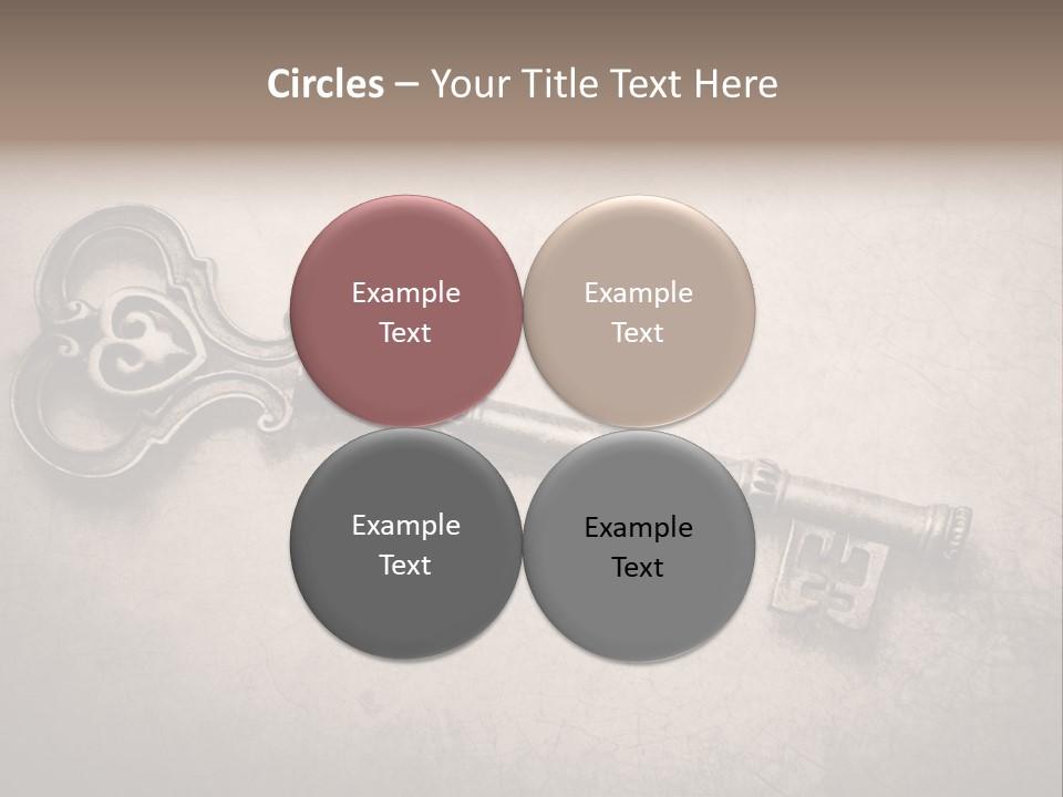 Skeleton Aged Door PowerPoint Template