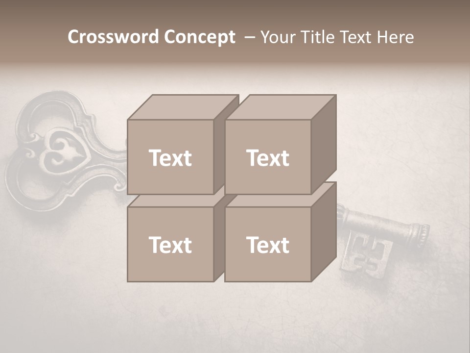 Skeleton Aged Door PowerPoint Template