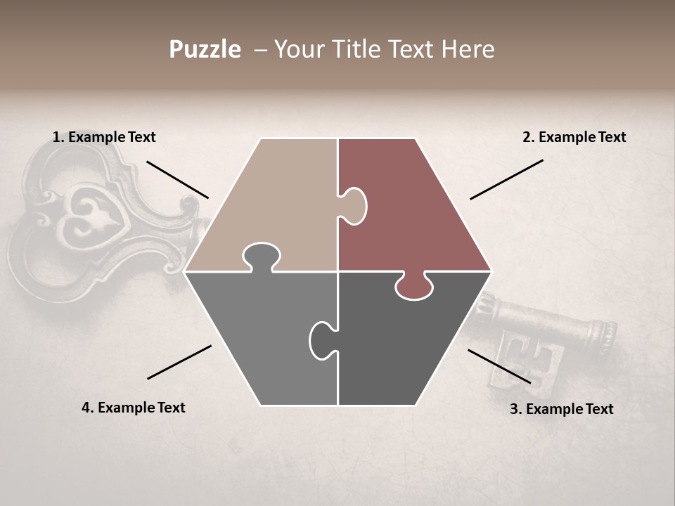 Skeleton Aged Door PowerPoint Template