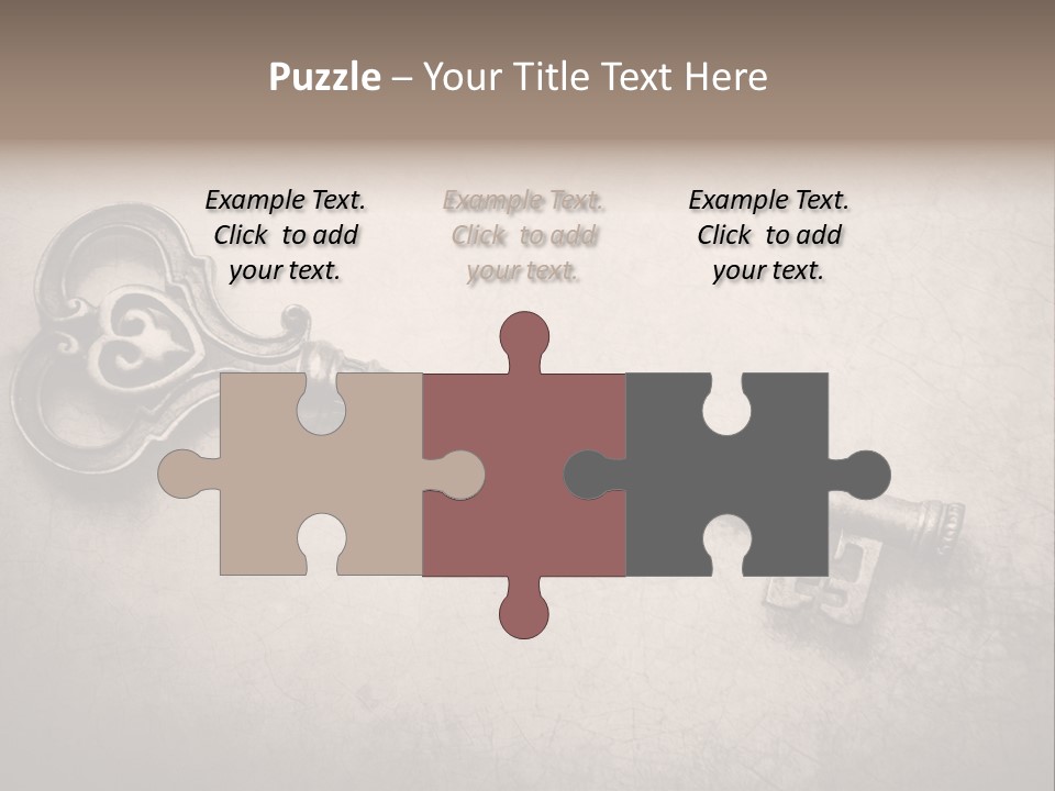 Skeleton Aged Door PowerPoint Template