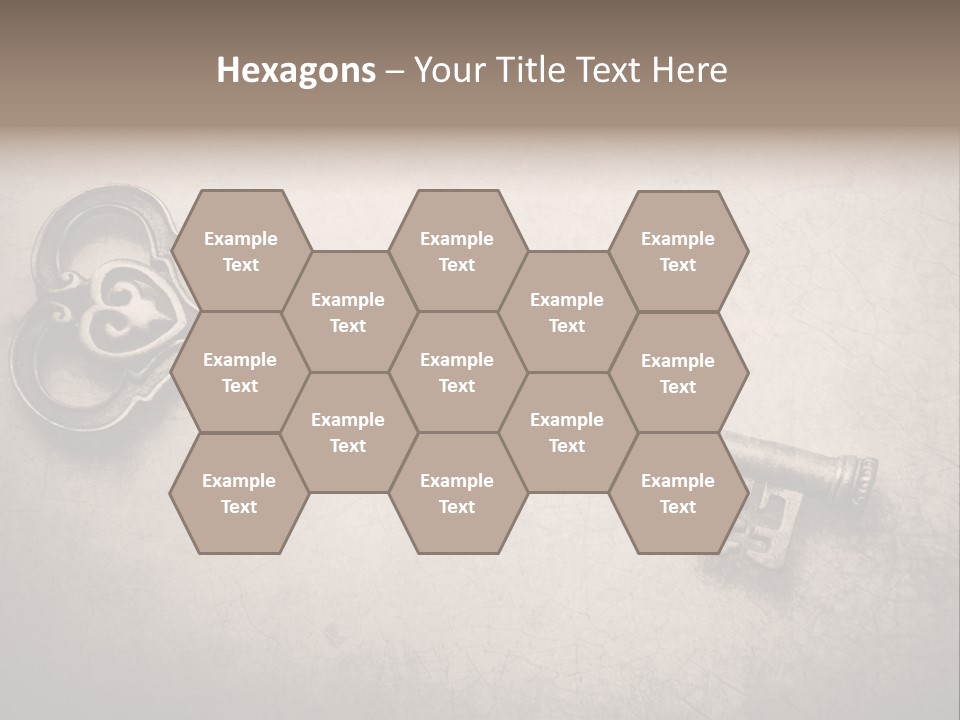 Skeleton Aged Door PowerPoint Template