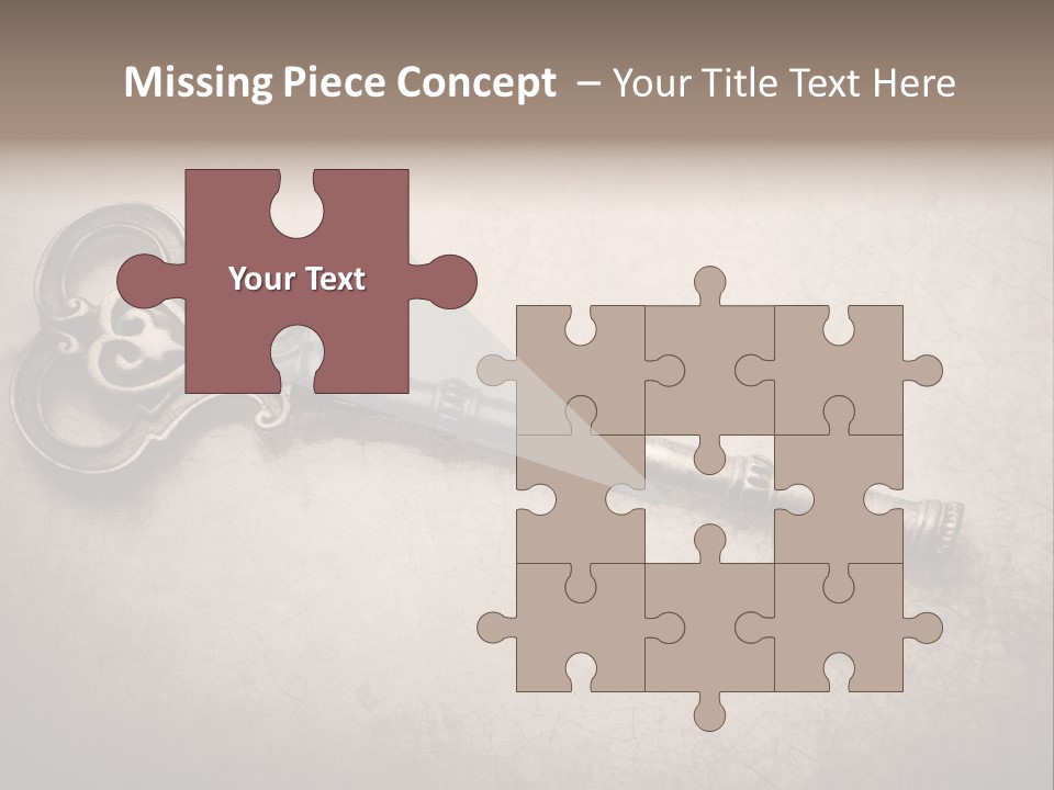 Skeleton Aged Door PowerPoint Template