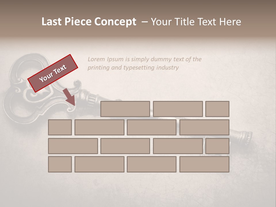 Skeleton Aged Door PowerPoint Template
