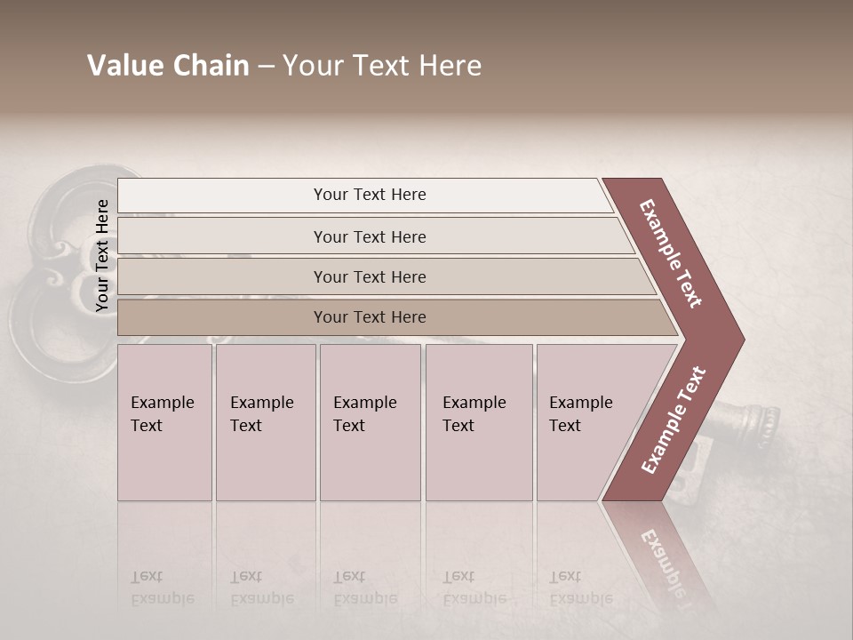 Skeleton Aged Door PowerPoint Template