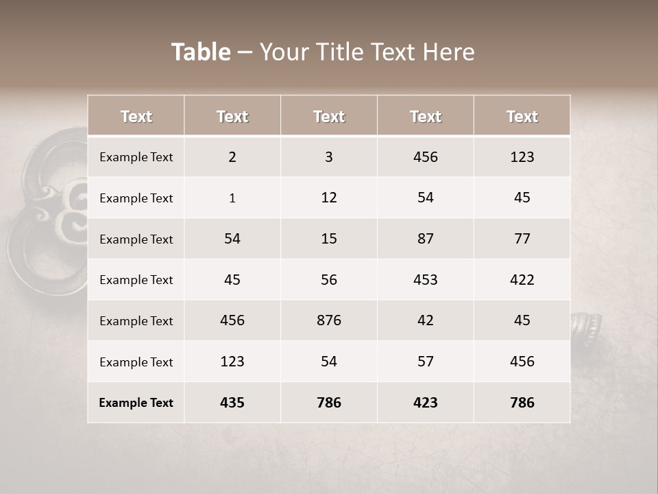 Skeleton Aged Door PowerPoint Template