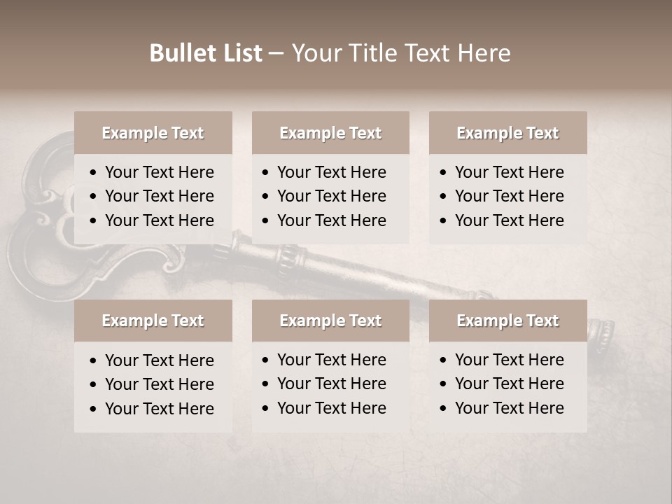 Skeleton Aged Door PowerPoint Template