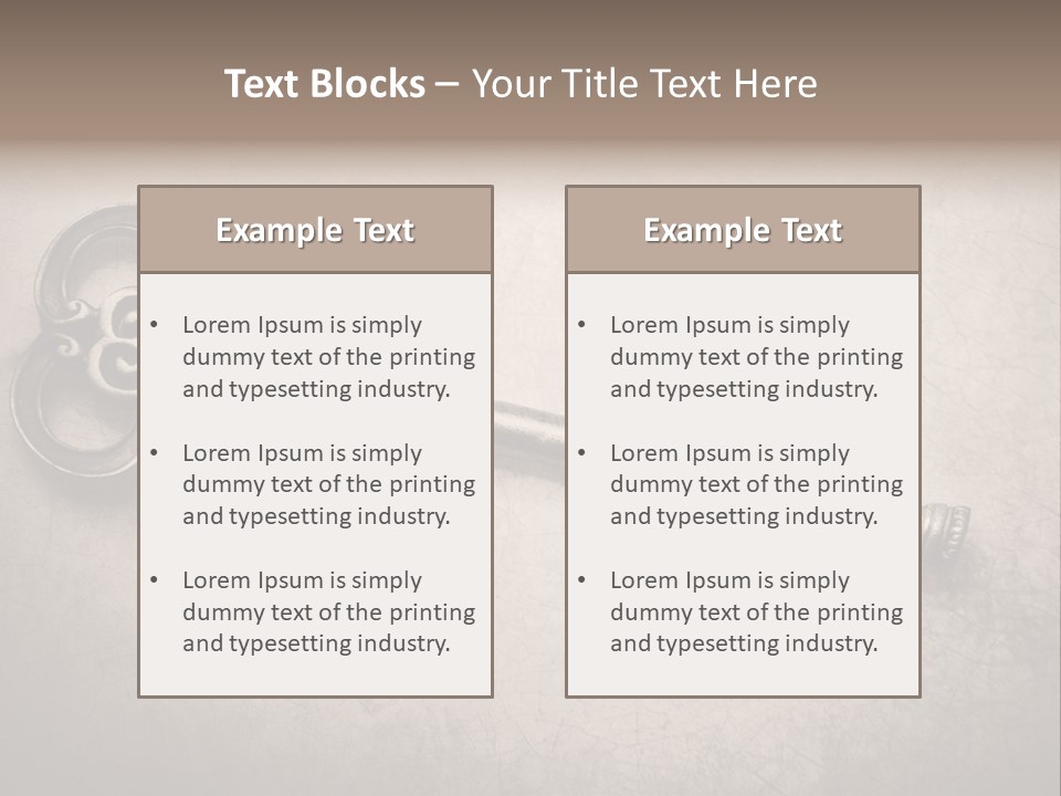 Skeleton Aged Door PowerPoint Template