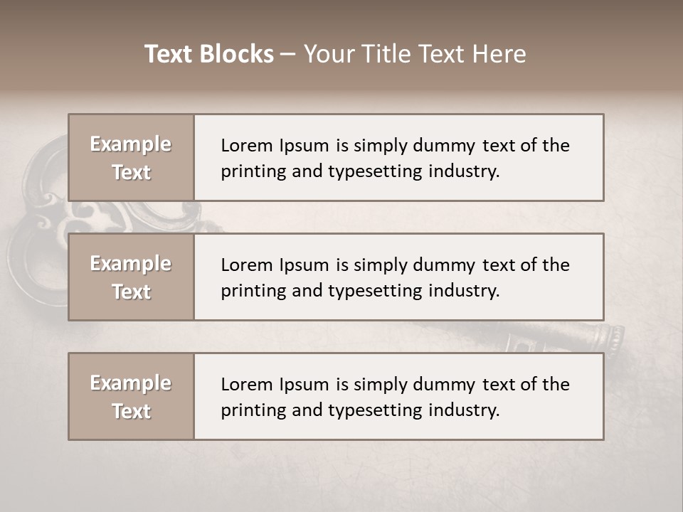 Skeleton Aged Door PowerPoint Template