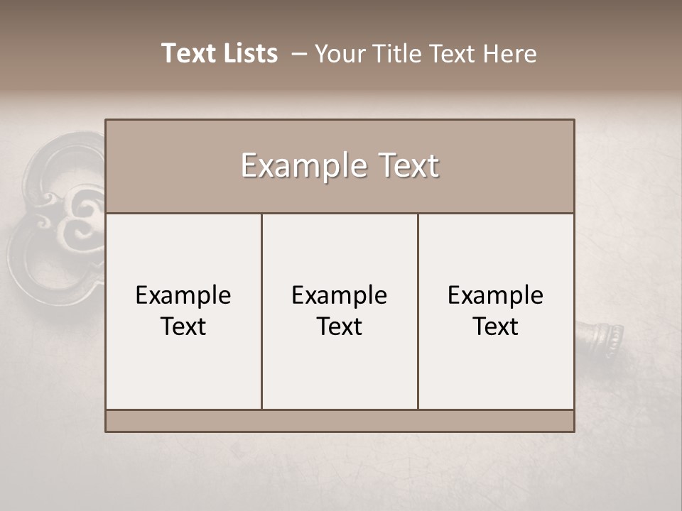 Skeleton Aged Door PowerPoint Template