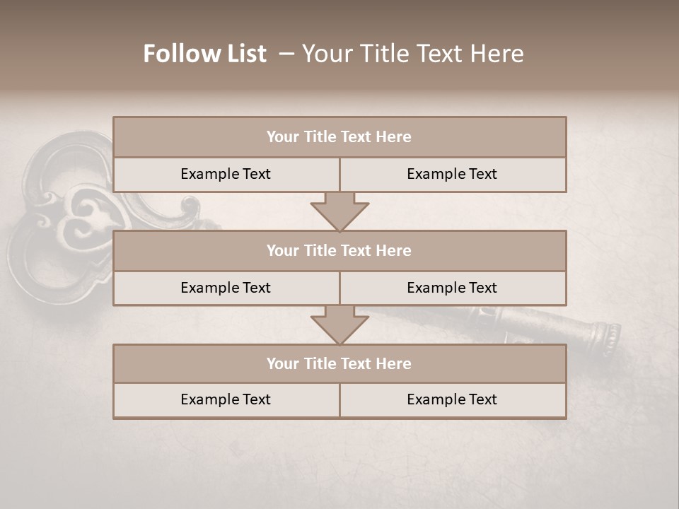 Skeleton Aged Door PowerPoint Template