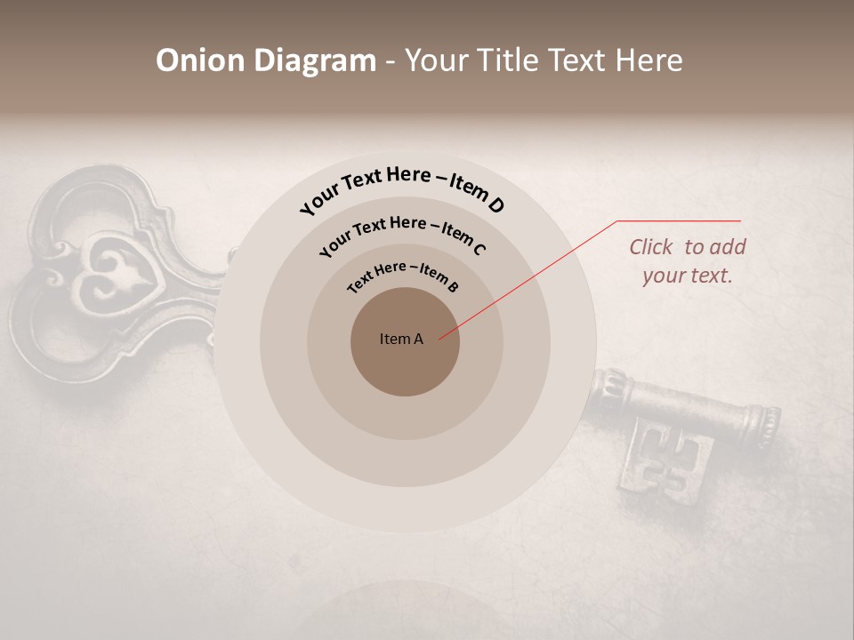 Skeleton Aged Door PowerPoint Template