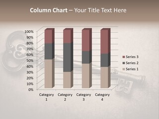 Skeleton Aged Door PowerPoint Template