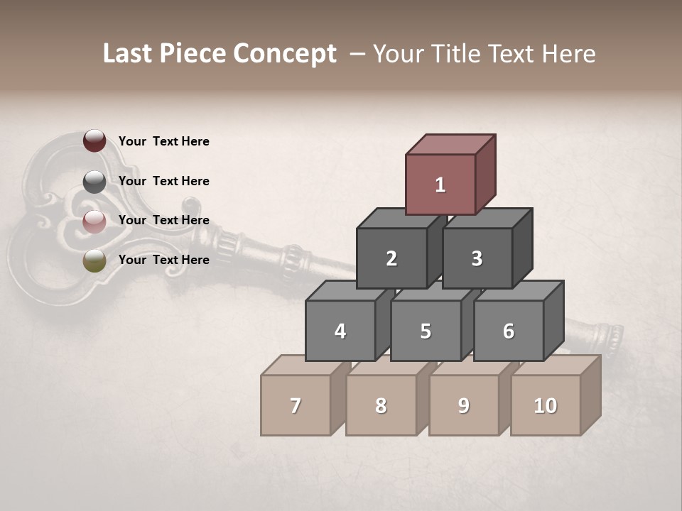 Skeleton Aged Door PowerPoint Template
