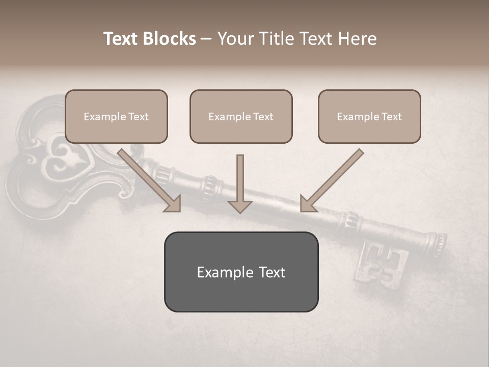 Skeleton Aged Door PowerPoint Template