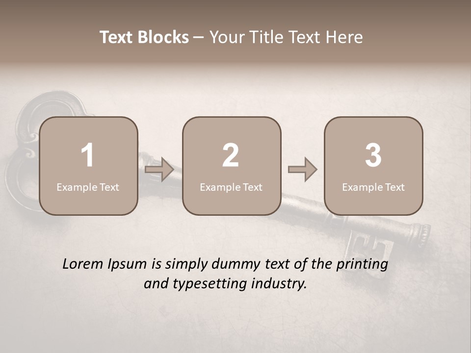 Skeleton Aged Door PowerPoint Template
