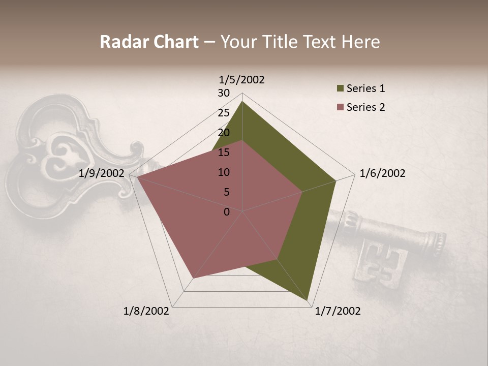 Skeleton Aged Door PowerPoint Template