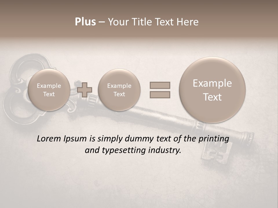 Skeleton Aged Door PowerPoint Template