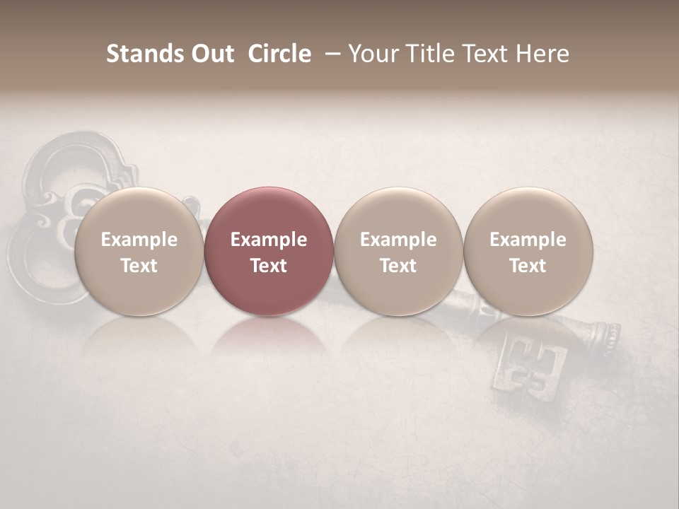 Skeleton Aged Door PowerPoint Template