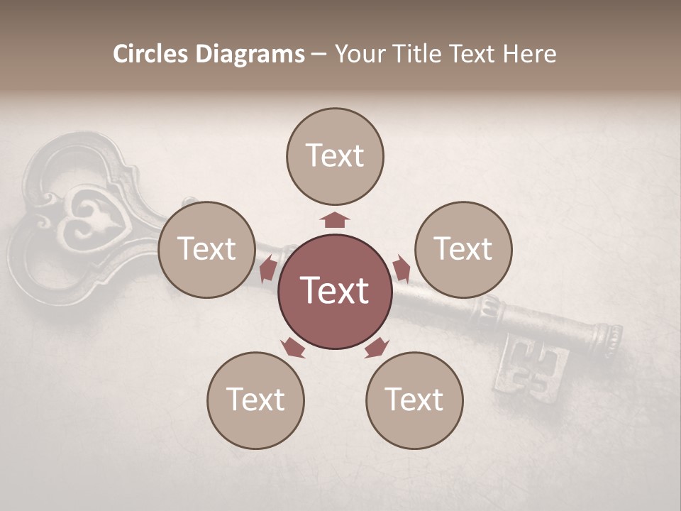 Skeleton Aged Door PowerPoint Template