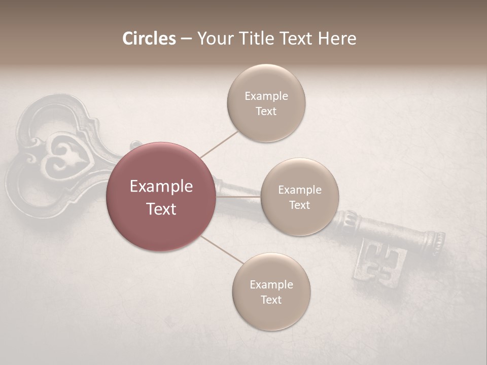 Skeleton Aged Door PowerPoint Template